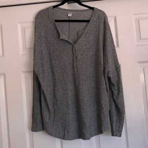 Old Navy Gray Long Sleeve Top